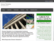 Tablet Screenshot of greenevalue.com